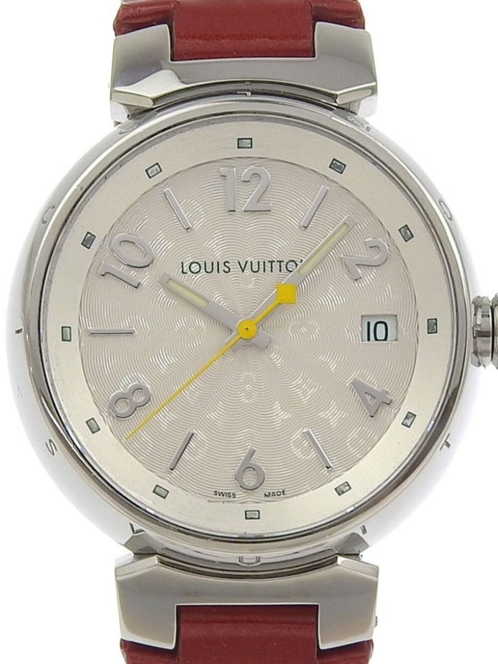 LOUIS VUITTON Tambour Hologram Watches Q1313 Date SilverDial Stainless Ste... - Picture 10 of 15